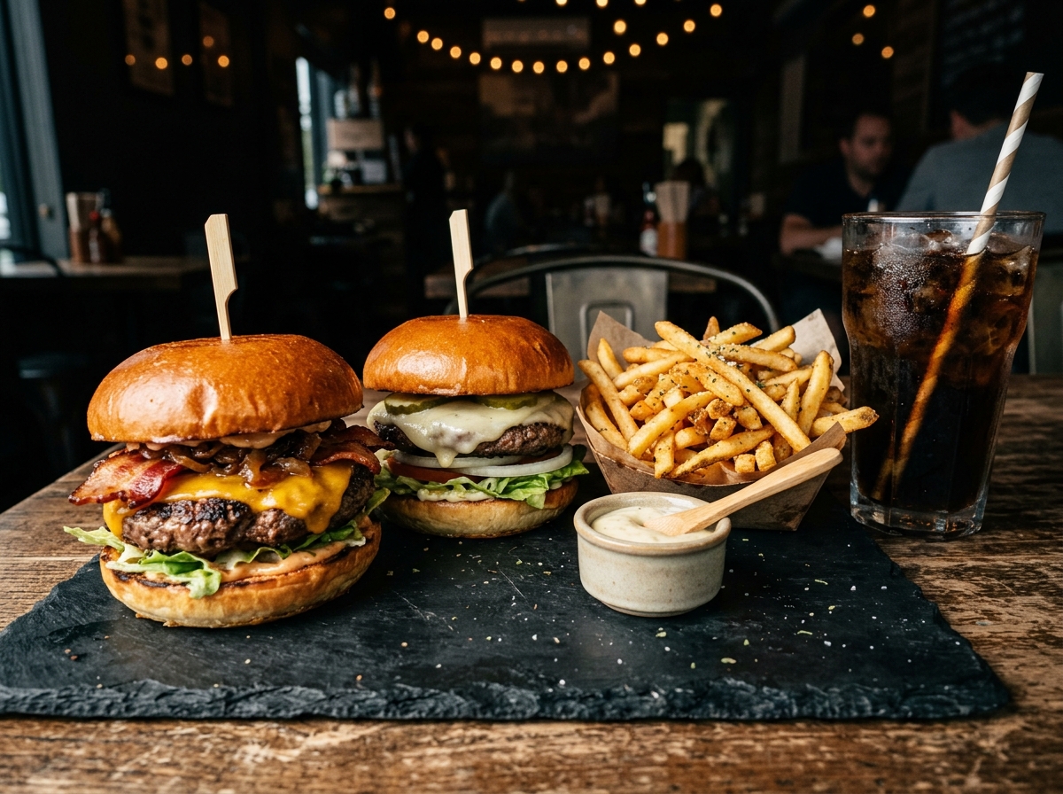 Combo Famoso — 2 burgers, papas y refresco